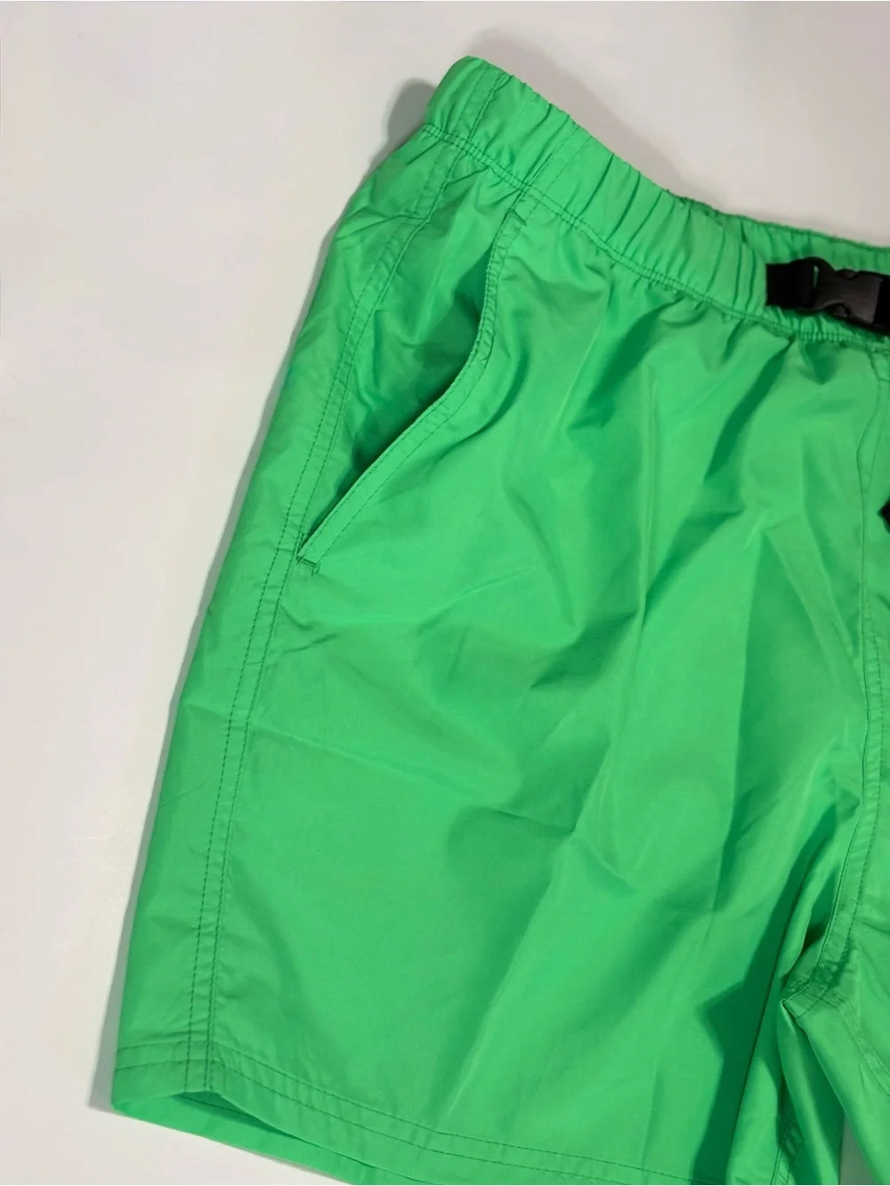 Nike Bright Green Swim Shorts with Black Belt